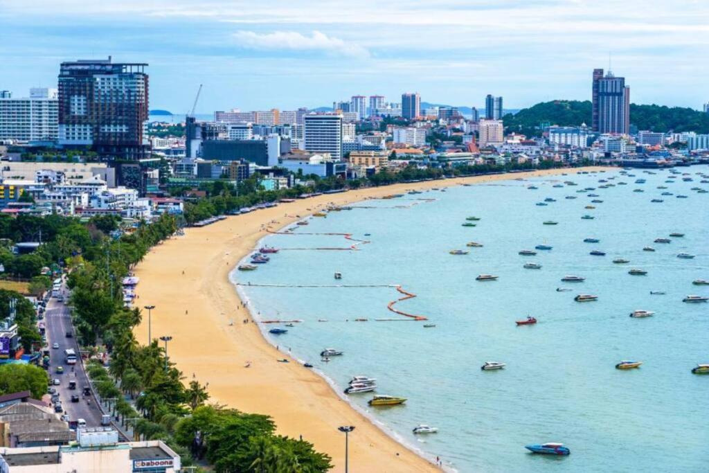 Central Pattaya - Sea View Large Balcony Condo With Infinity Pool Екстериор снимка